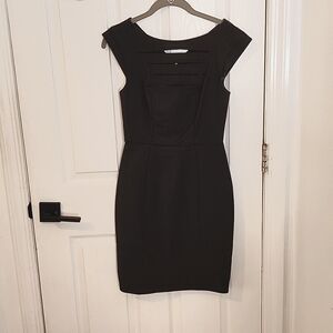 French connection Estelle fitted sheath cut out dress